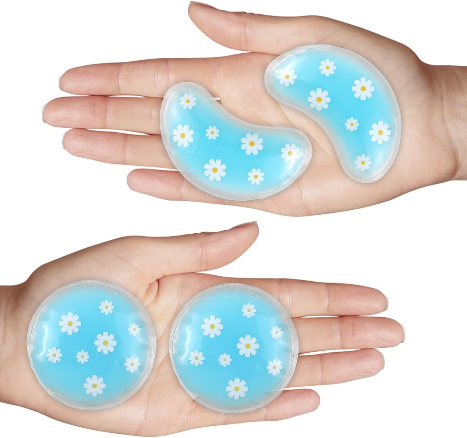 Gel Ice Pack Reusable Cooling Eye Pads and Under Patches,Eye Hot Cold...