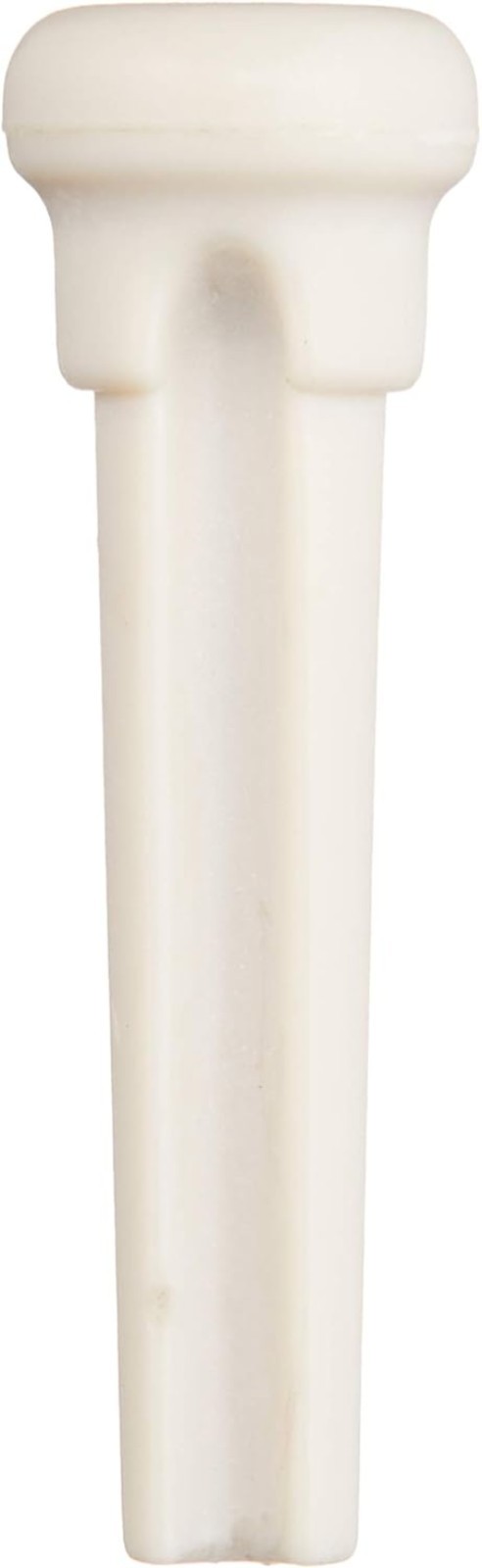 TUSQ White Bridge Pins Set of 6, No Dot Inlay for Acoustic Guitar Upgrade
