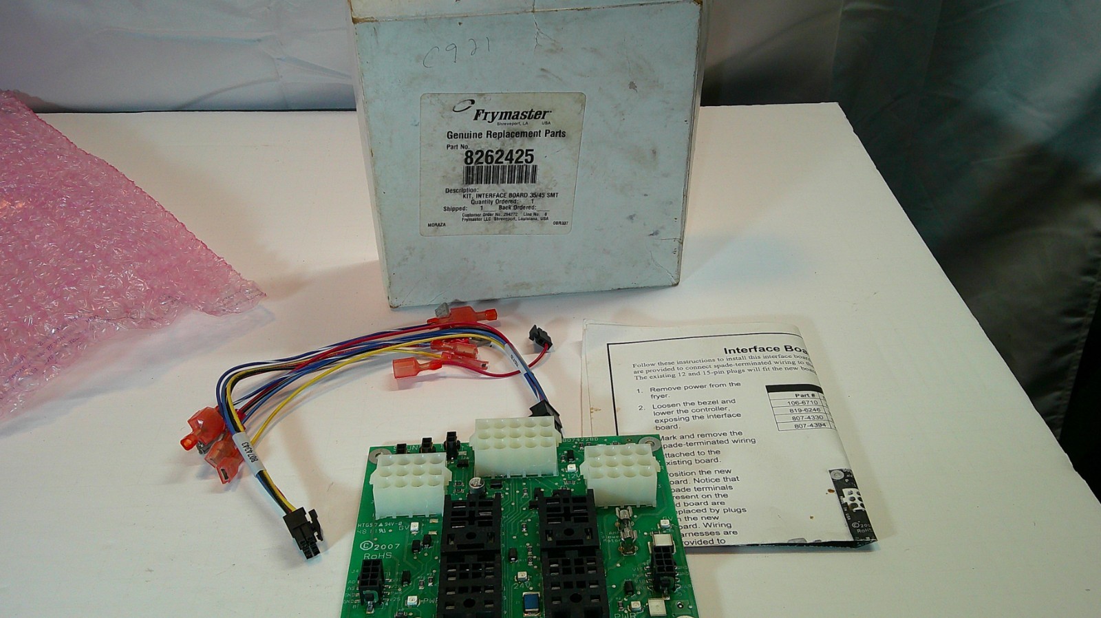 Frymaster Part # 8262425 Interface Board Kit