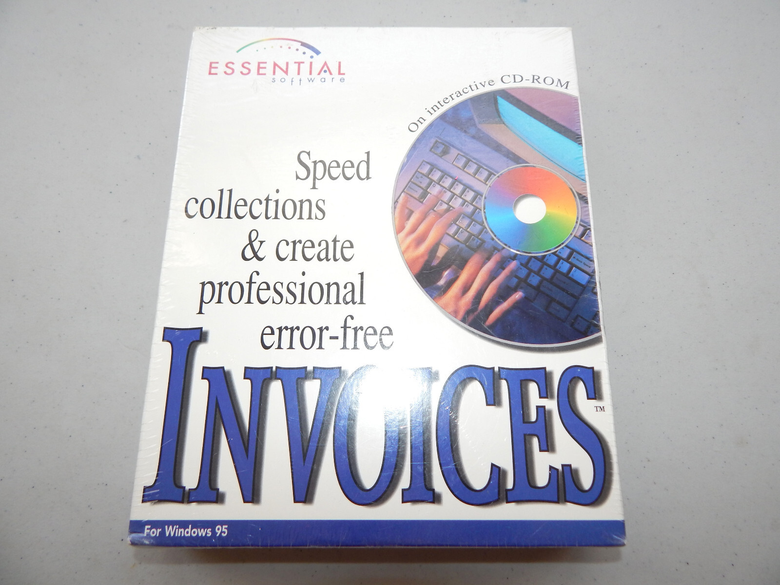 *READ* NOS Sealed 1997 Essential Software Invoices CD