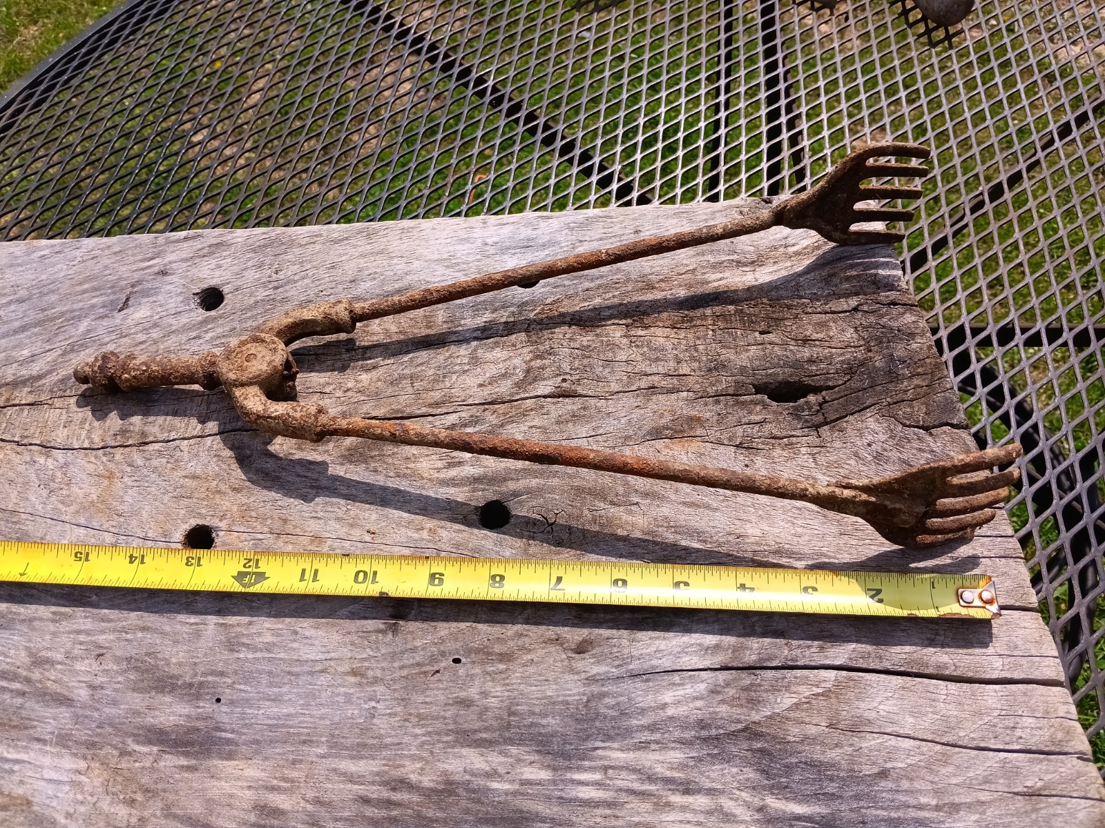 Antique Blacksmithing Coal Tongs