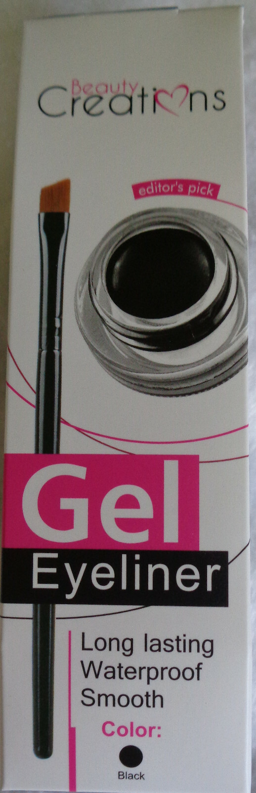 New Beauty Creations Gel Eyeliner Black 0.11oz/3.3g