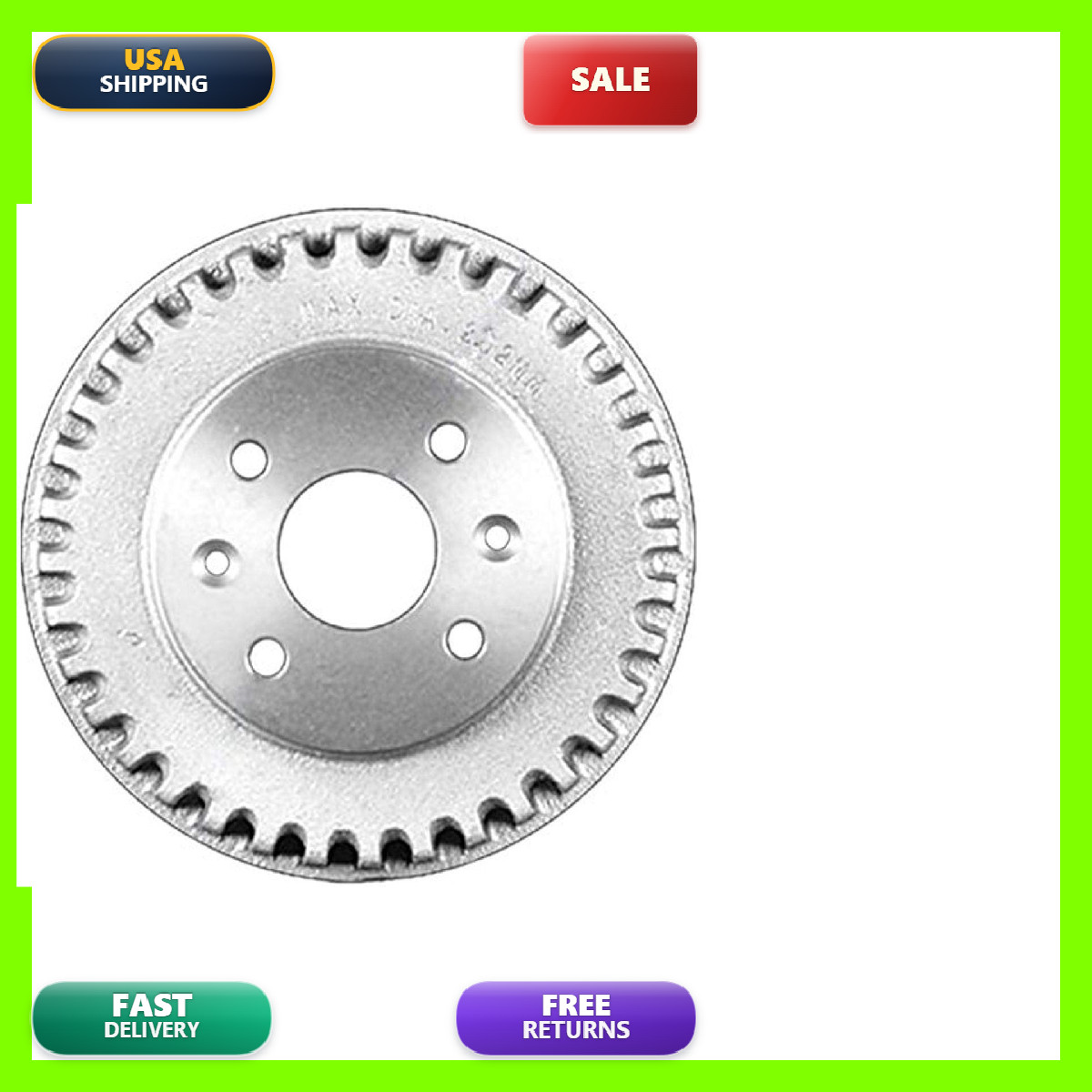 Bendix Premium Pdr0664 Rear Brake Drum For Kia Sephia 2001-1994 Spectra