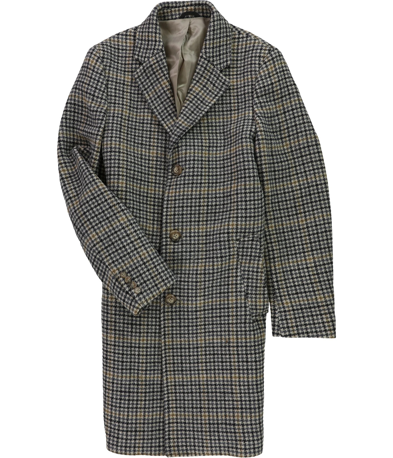 Ralph Lauren Mens Houndstooth Print Coat