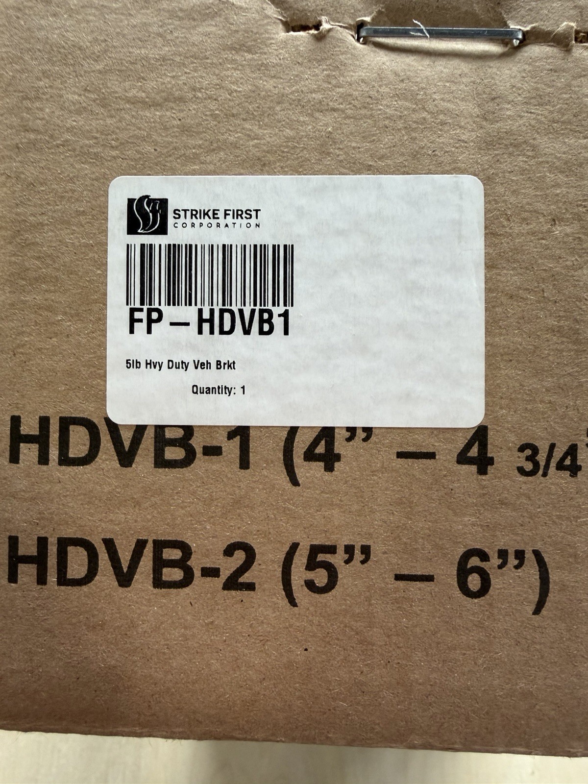 Strike First Heavy Duty Vehicle Bracket For Fire Extinguisher 4”-4 3/4”