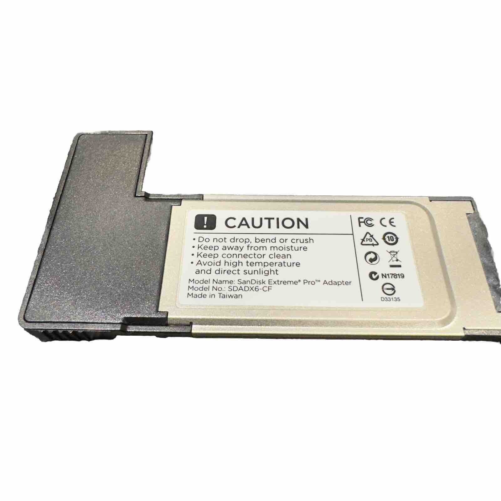 Sandisk Extreme Pro Adapter Express Card Reader For Compact flash Cards
