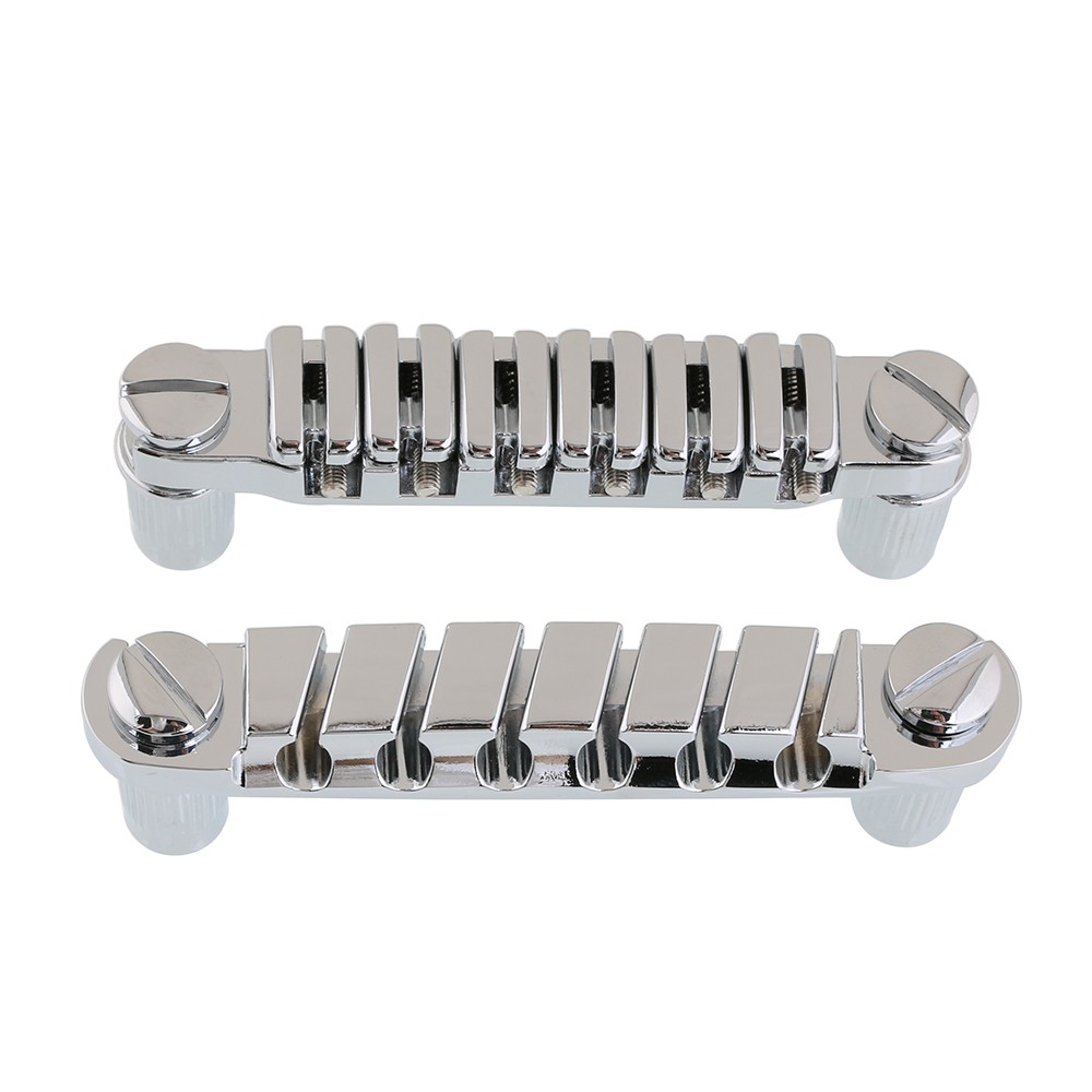 Guitar Tune-O-Matic Bridge & Tailpiece set for LP Electric Guitar Chrome