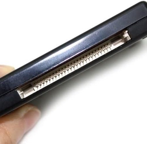 Versatile USB Memory Card Reader with 6 Slots - Black, Compact Design