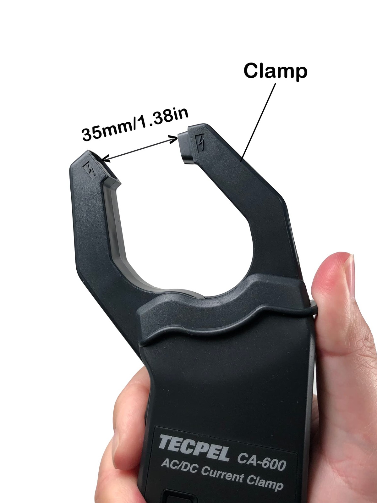 TECPEL CA-600 AC/DC Current clamp Transmitter Probe 600A Black