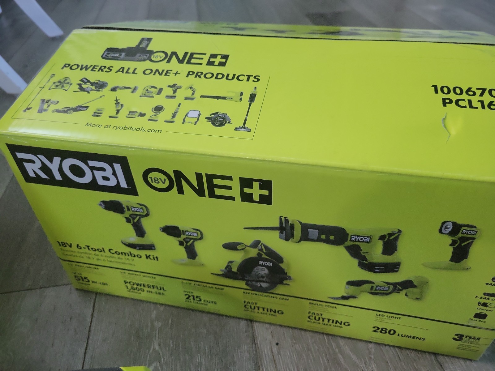 Ryobi 18V Circular Saw 5 1/2 In. Reciprocating Saw Drill Driver Kit Brand New