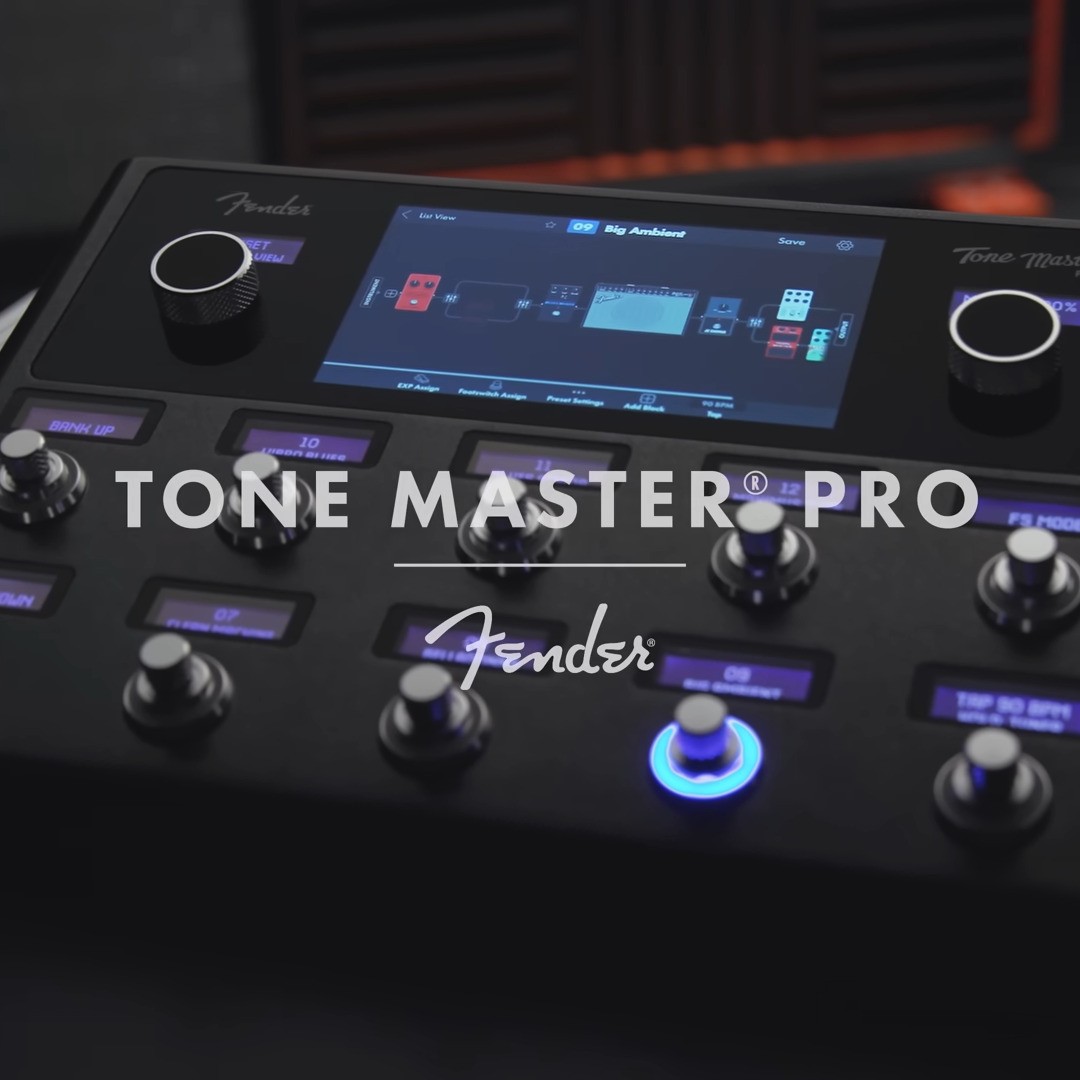 Fender Tone Master Pro Multi Effects Guitar Pedal Workstation Cable Bundle PRO