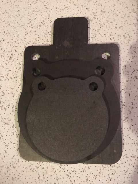 AR500 Steel Target Gong 3pc Set 6" 8" and 8"x12" IDPA Silhouette! USA MADE!!