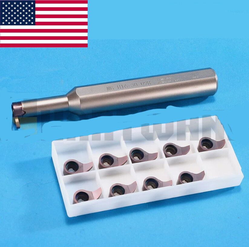 2mm Lathe Grooving Tool For MB07GR200 Miniature Internal GROOVING With Inserts