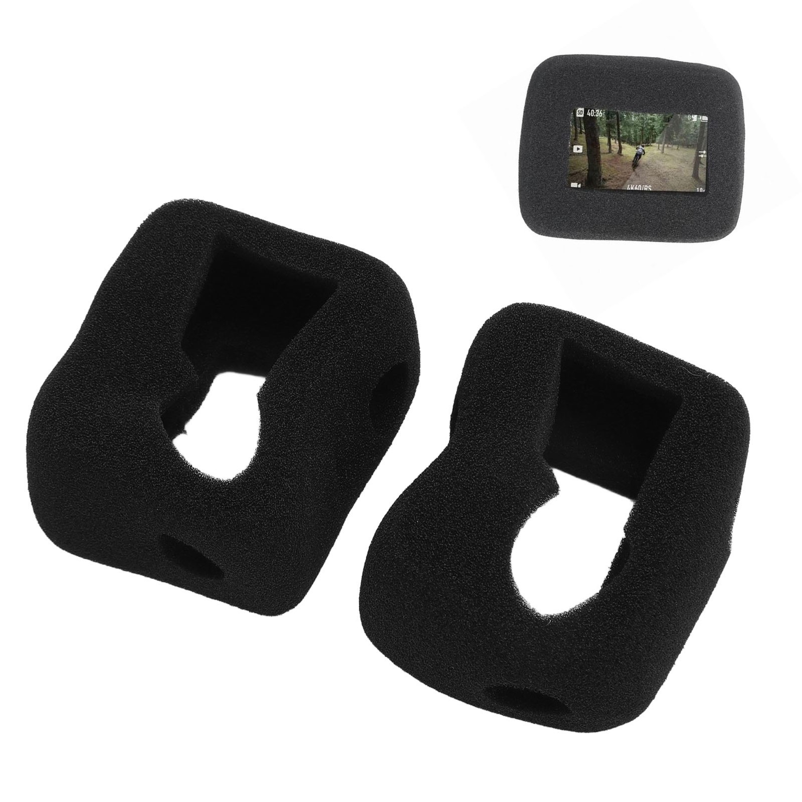 2pcs Professional Noise Reduction Foam Action Camera Windslayer Housing Case For
