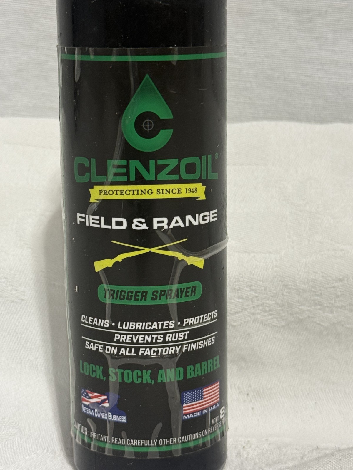 Clenzoil 2724 Field & Range Solution Trigger 8oz Green Black Clear Deep Cleaning