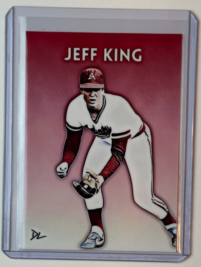 Jeff King Limited Edition Artist Signed "Arkansas Razorbacks" Trading Card 2/10