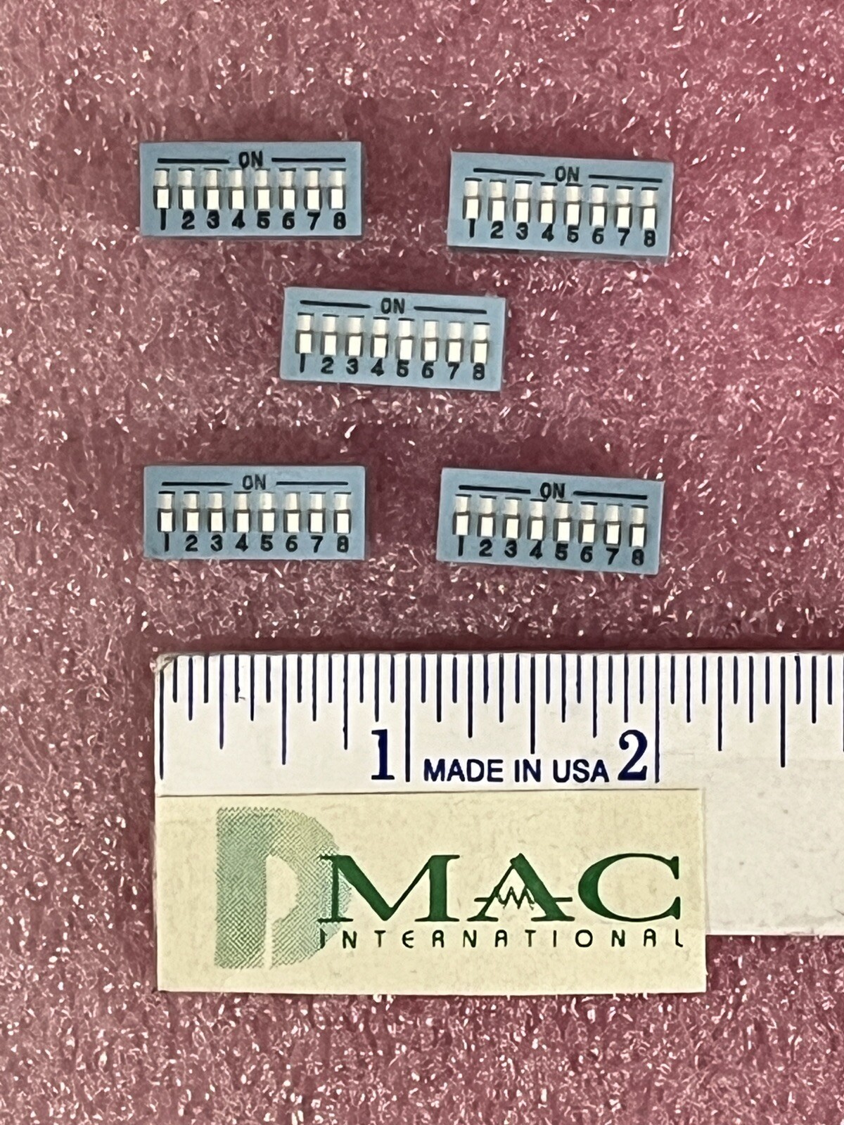 205-8 DIP SWITCH 8 POSITION SPST PCB MOUNT CTS (LOT OF 5)