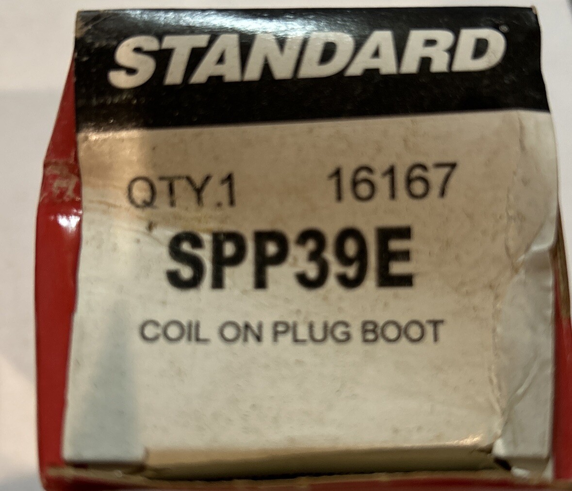 Direct Ignition Coil Boot-VIN: W Standard SPP39E -New Old Shelf Stock- Fast Ship