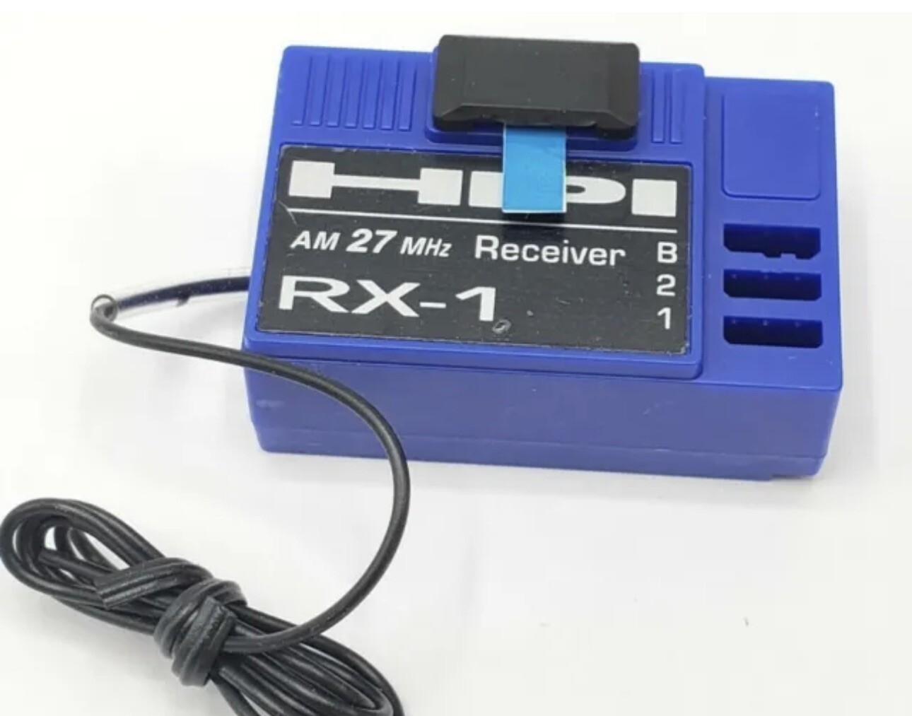 NEW HPI Racing RX-1 AM 27mhz BLUE Receiver (1) With Blue Frequency Crystal RS4