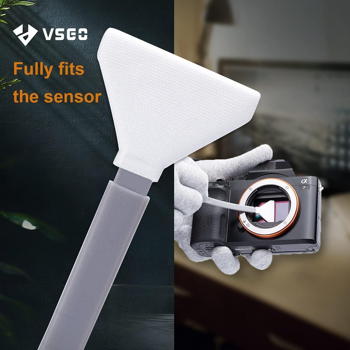 VSGO VS-S03E Full Frame Sensor Cleaning Kit, 12pcs Swabs & 10ml...