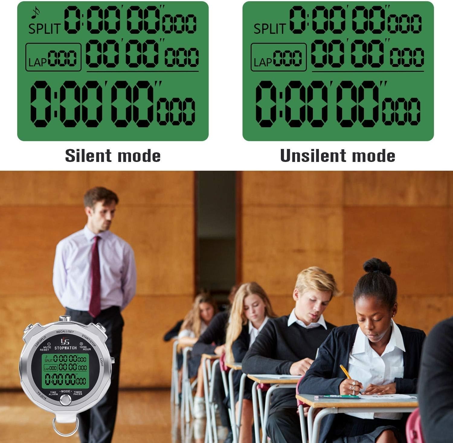 Rainproof Digital Timer for Sports Stopwatch Competition
