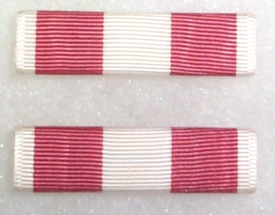 RVN Republic of Vietnam Training Service Medal, 2nd class ribbon, 2 ribbons