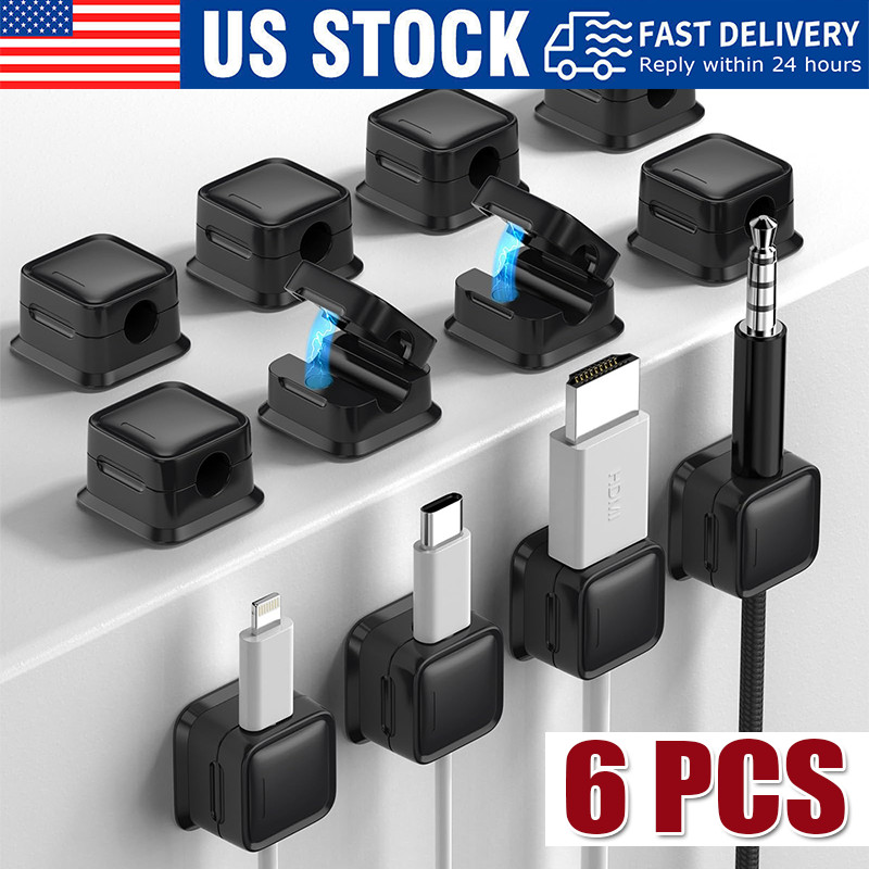 6 Pcs Charging Cable Magnetic Cable Organizer Storage Holder,Magnetic Organizer