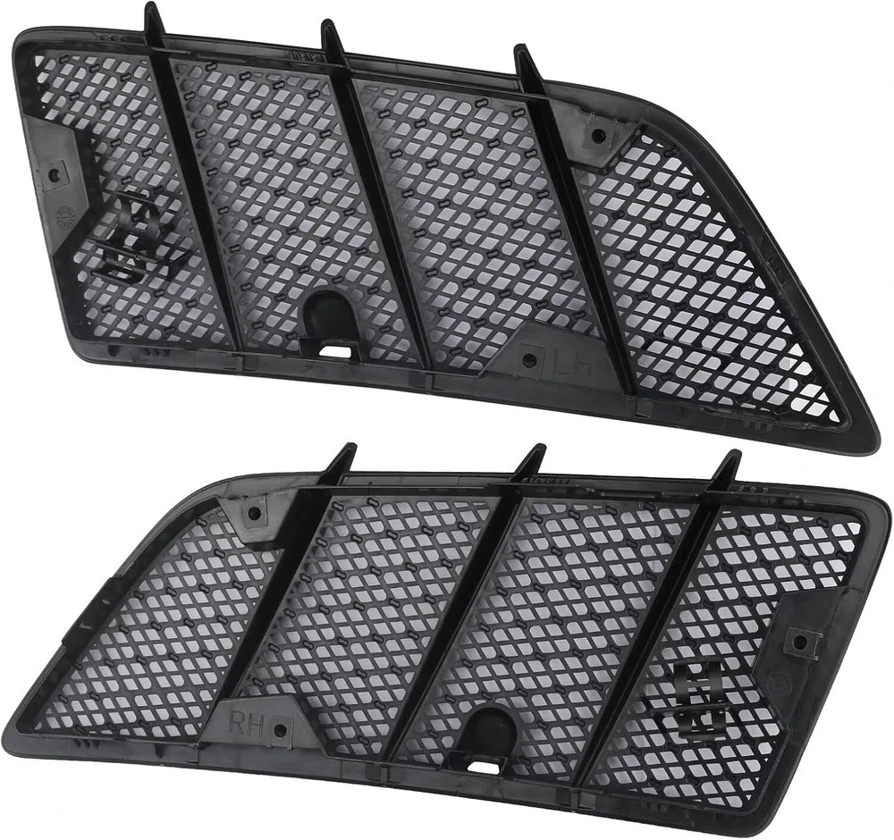 Pair Hood Air Vent Grille Cover Compatible with 2008-2011 Mercedes Benz W164