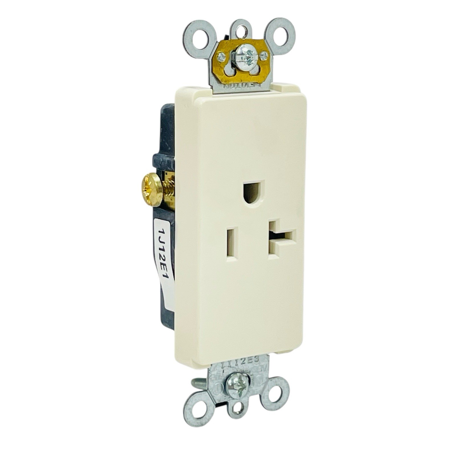 Qty 7 Leviton 16341 Lt. Almond Single Receptacle Decora Plus 20A 5-20R ~New~