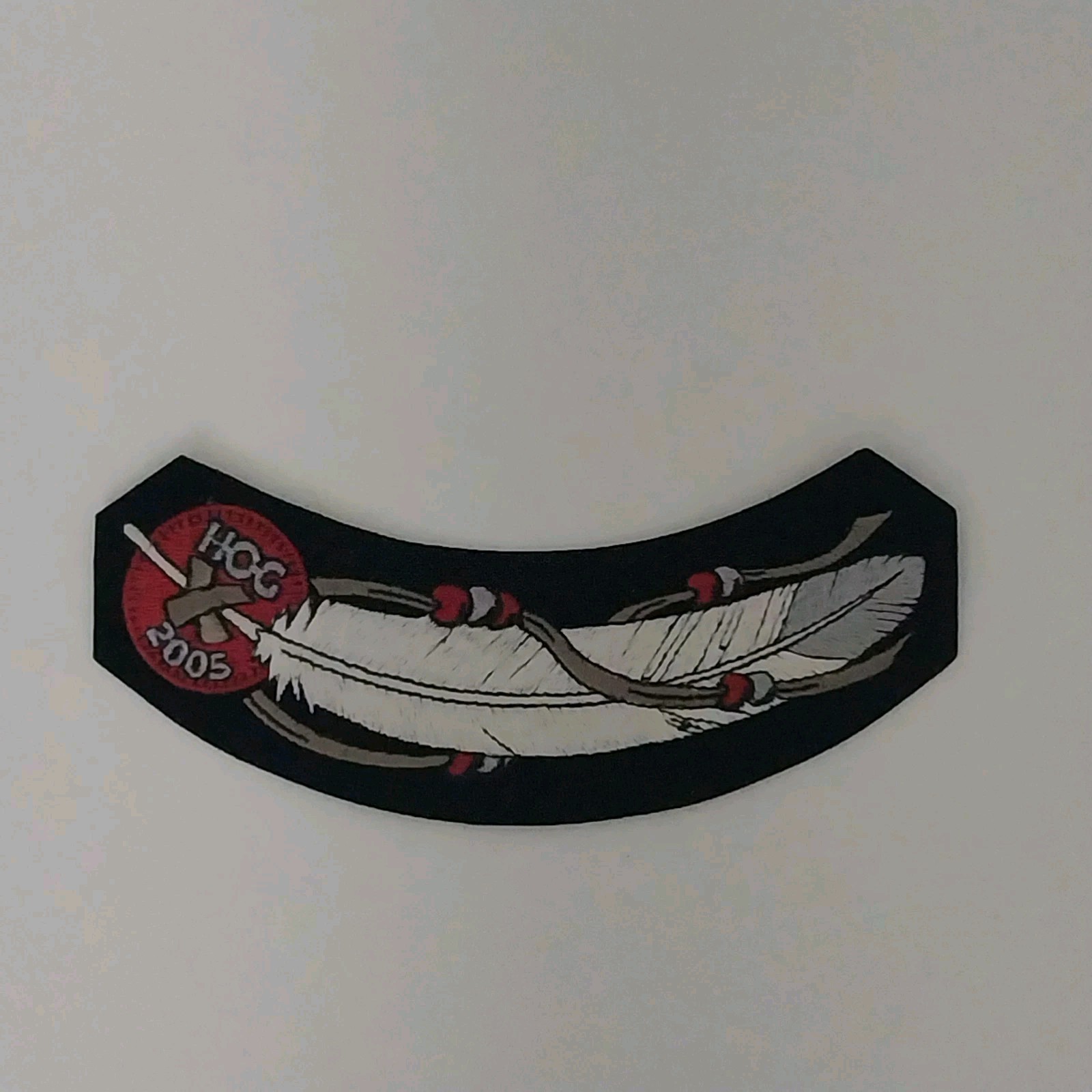 2005 HOG Rocker Patch Harley Davidson Owners Group Yearly Membership Feather