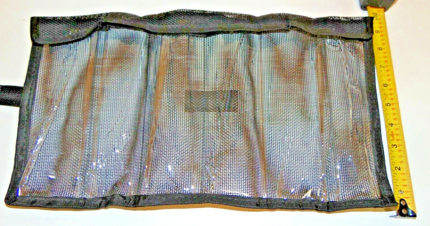Blk Fishing 6-Pocket Lure Bag Rollup Trolling Tackle Storage Jig 6 Bait Bag 1pc