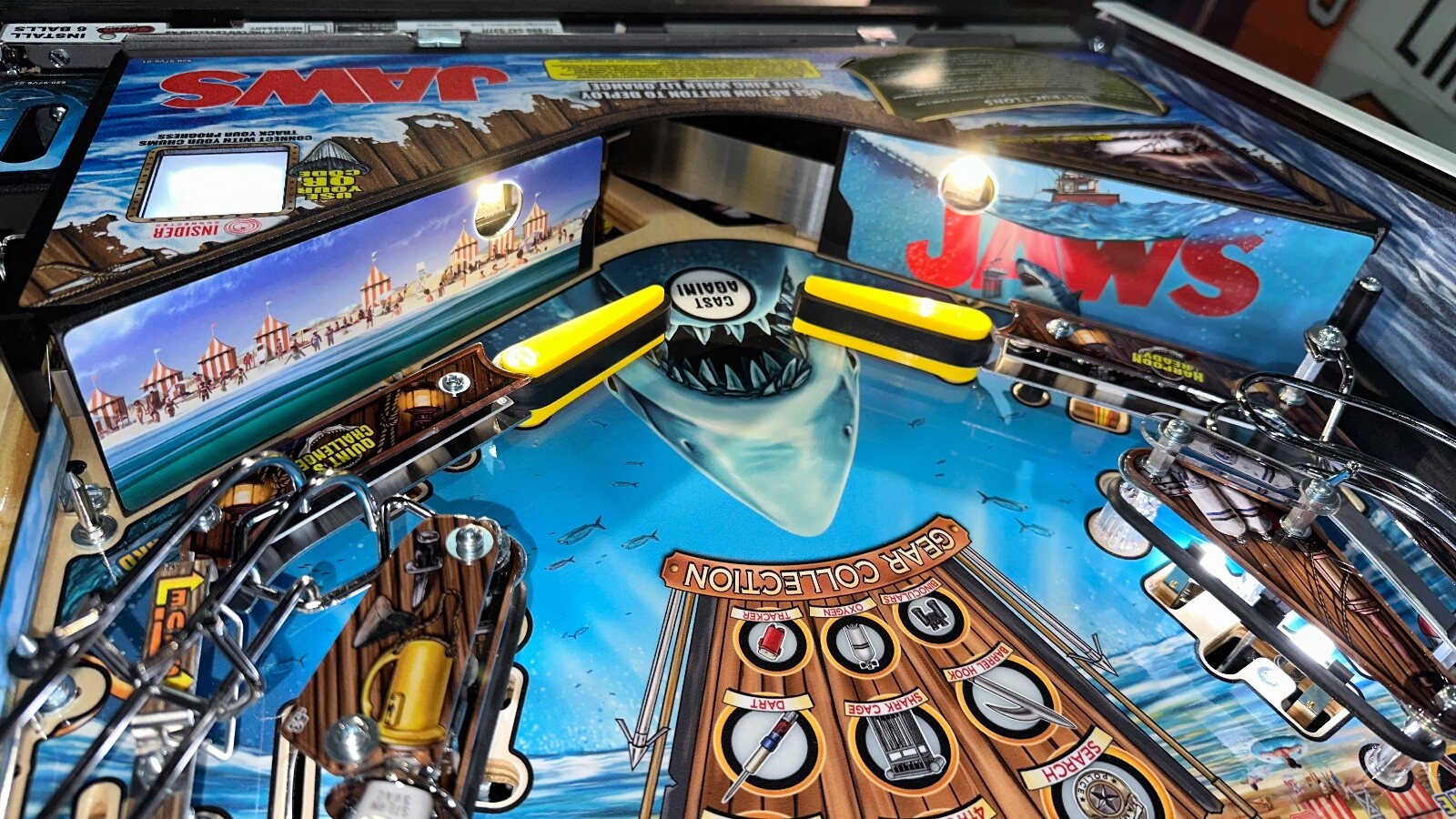 JAWS Pinball Mod Apron Wall DECAL (Sold as a Pair)