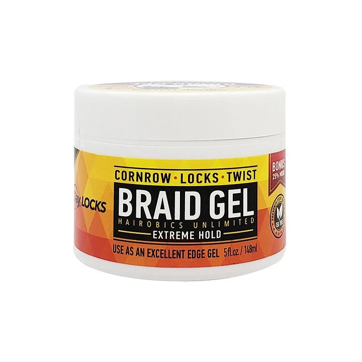 All Day Locks Braid Gel Extreme Hold 5oz ( BONUS FREE SHIPPING)
