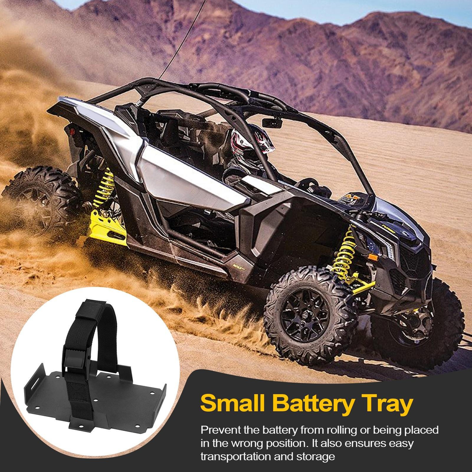 Small Battery Tray Adjustable Battery Storage Holder Box Automotive Helpful