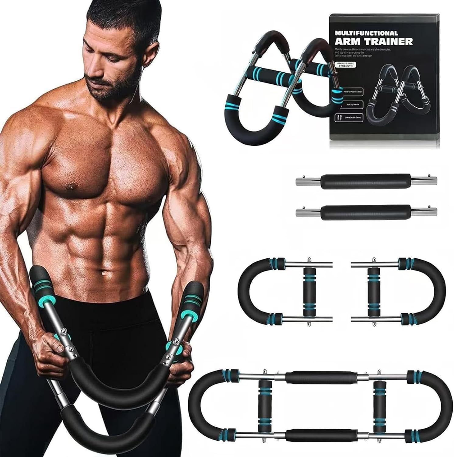 Saker Twister Arm Trainer 40-100lb Adjustable Chest Workout Equipment Power
