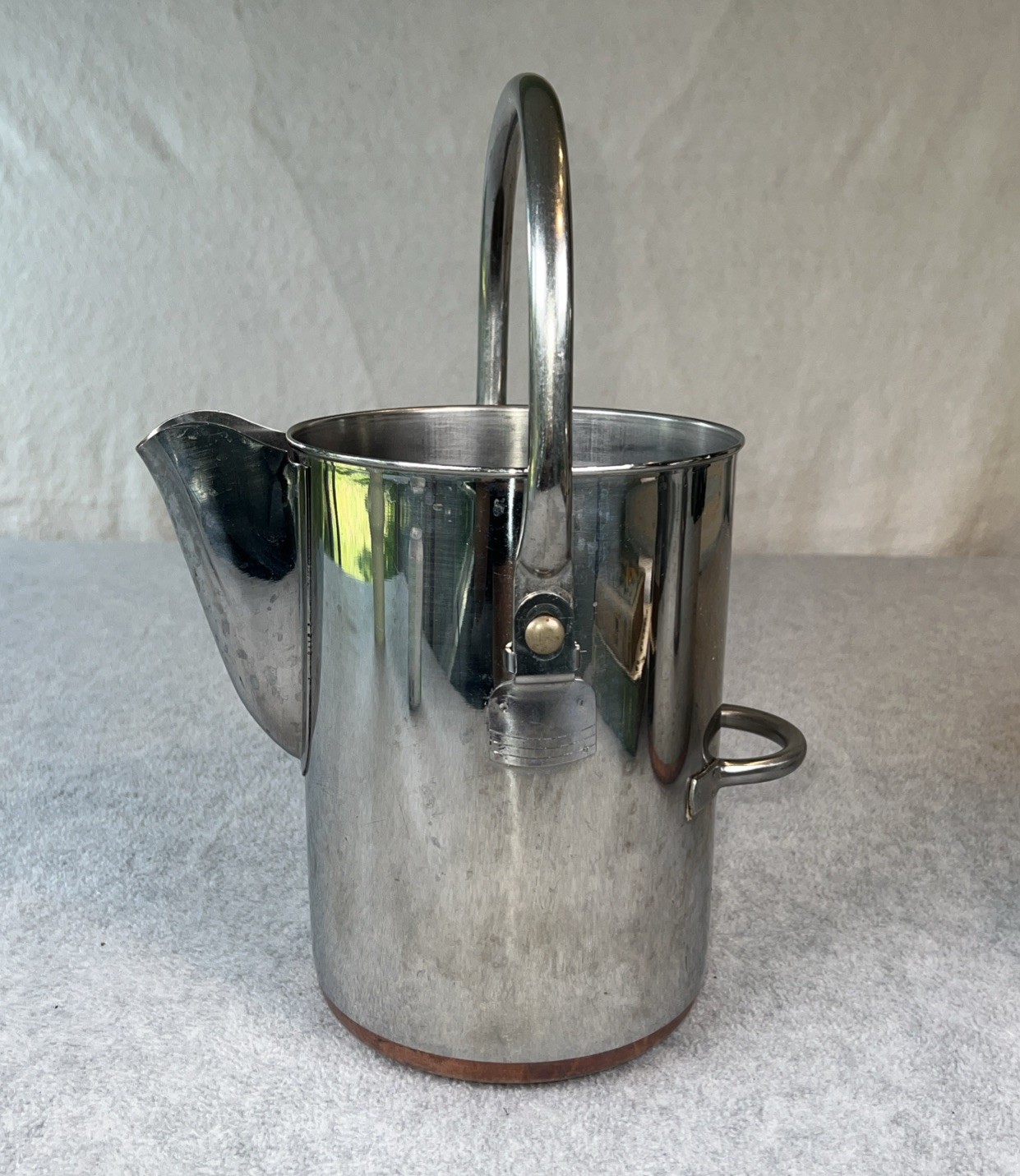 Vintage 1801 Revere Ware Copper Bottom 14 Cup Percolator Double Ring **Pot Only*