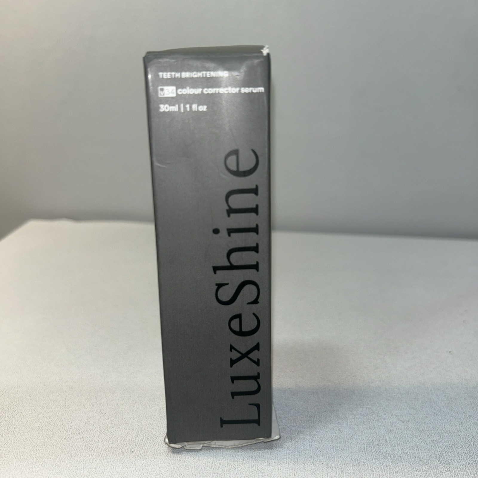 New Luxshone Teeth Brightening Color Corrector Serum 1 Oz, Damaged Box