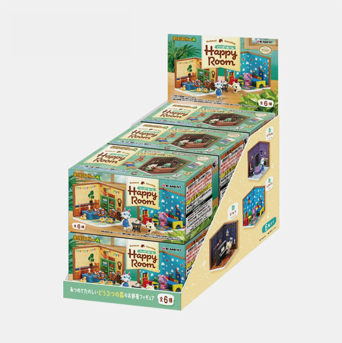 Animal Crossing Happy Room All 6 Types Complete Set Re-Ment New Figure Japan
