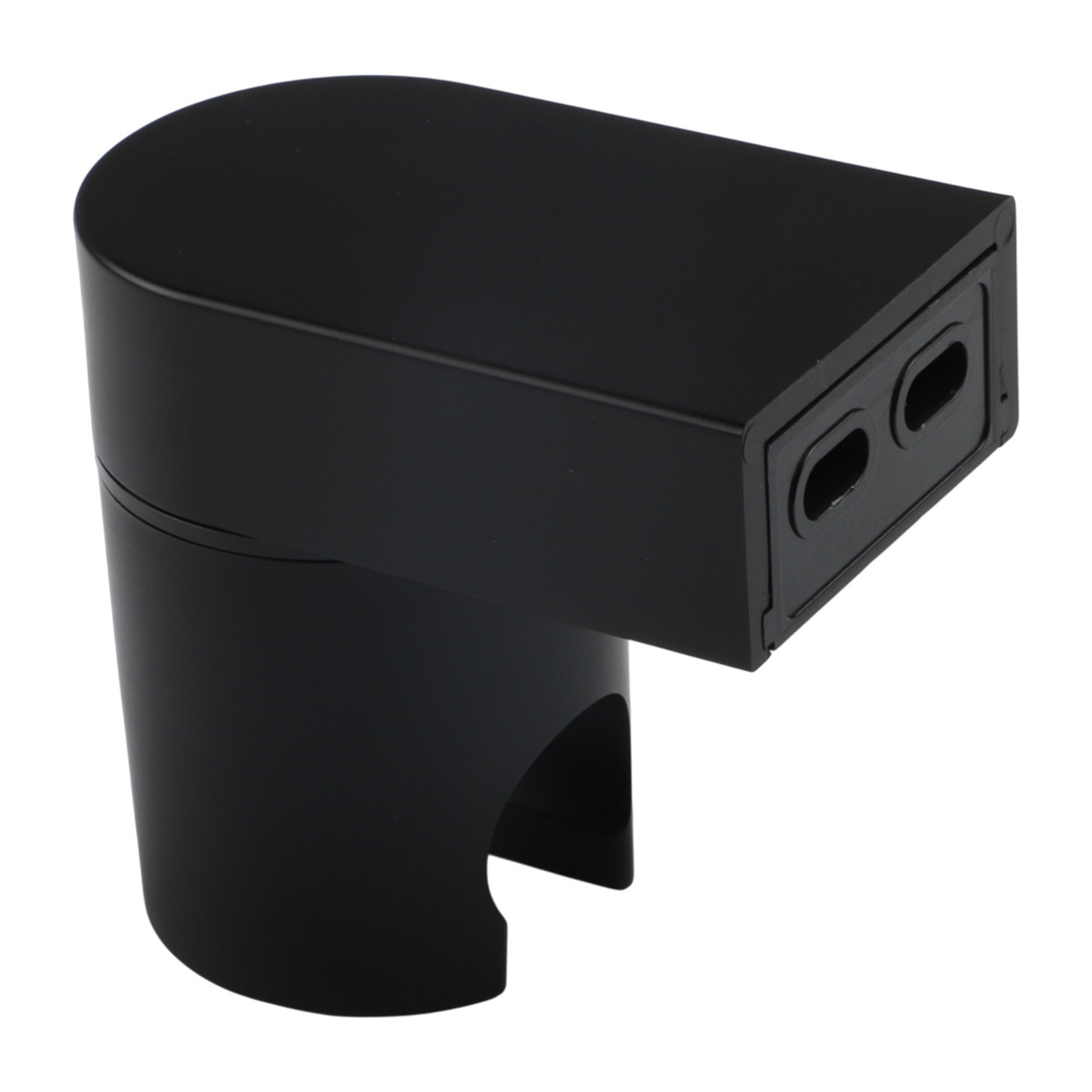 Sleek Matte Black Shower Head Holder Adjustable to Any User Preference