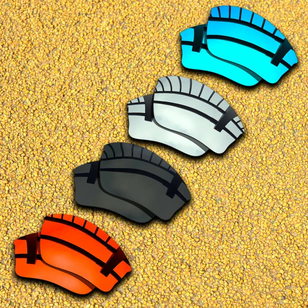 4 Pairs Lenses Replacement for-Tempo Polarized-Black&Silver&Blue&Red