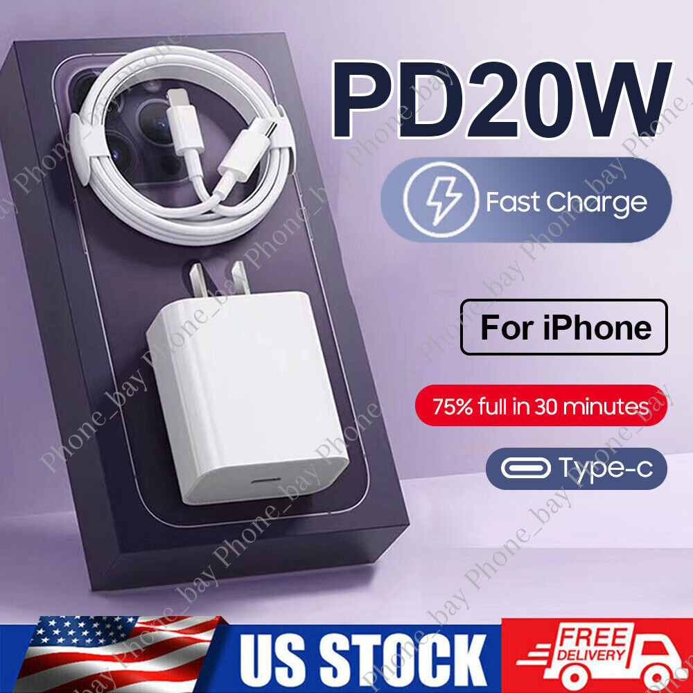 2023 Upgrade Super Fast Charger Type C For iPhone 14 13 12 11Pro Max Xs XR 8Plus