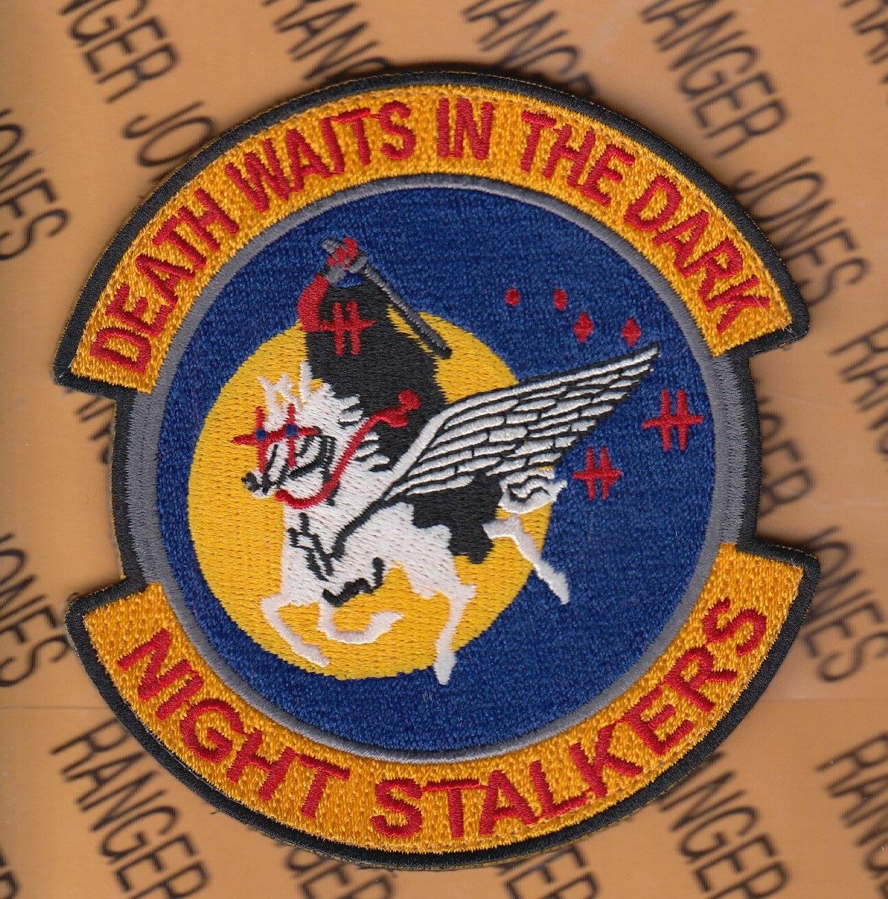 160th SOAR Special Operations Aviation Regt. NSDQ ~4" pocket patch c/e B