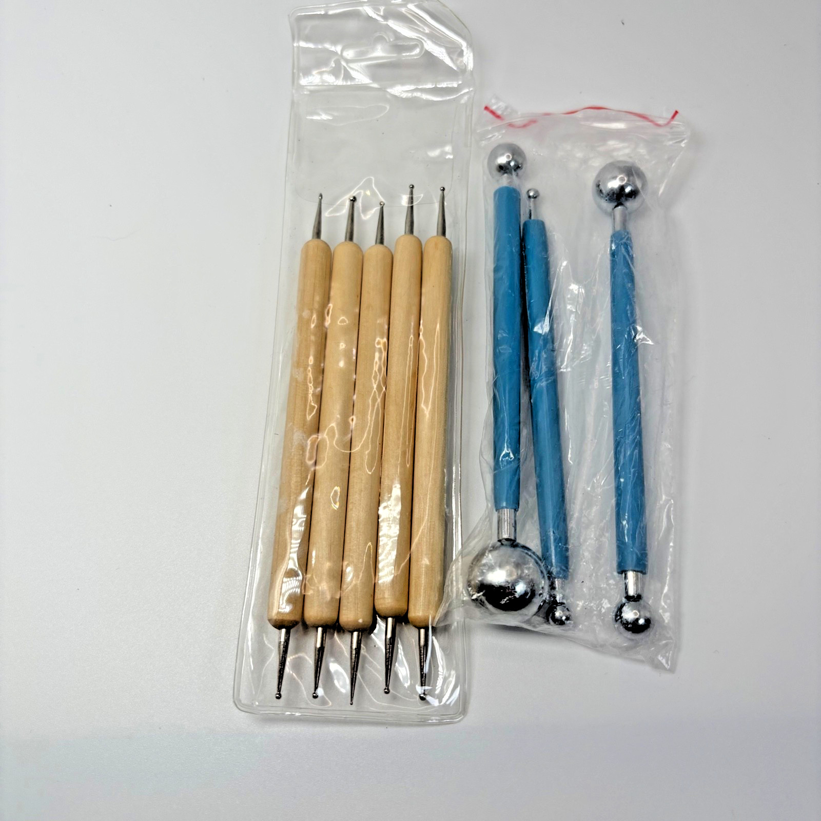 Clay Tools Kit, Sculpting Tools, Polymer Modeling Clay 8 pc Wood, Plastic