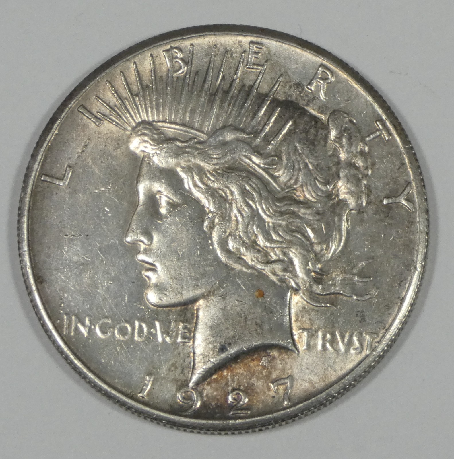 BARGAIN 1927 Peace Dollar ALMOST UNCIRCULATED Silver Dollar