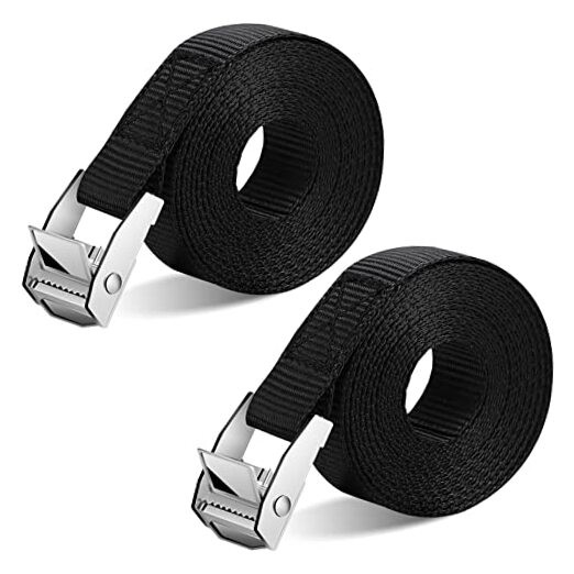 OneNine 2-Pack Lashing Straps with Buckles Adjustable 16.4 ft Tie Down Straps