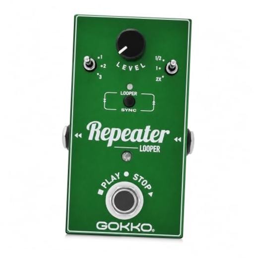 GK-27 Looper Pedal for Electric Guitar, 11-Min Loop Recording REPEATER Looper
