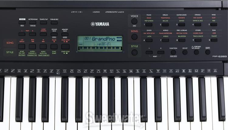 Yamaha PSRE283 61-key Entry-level Portable Keyboard