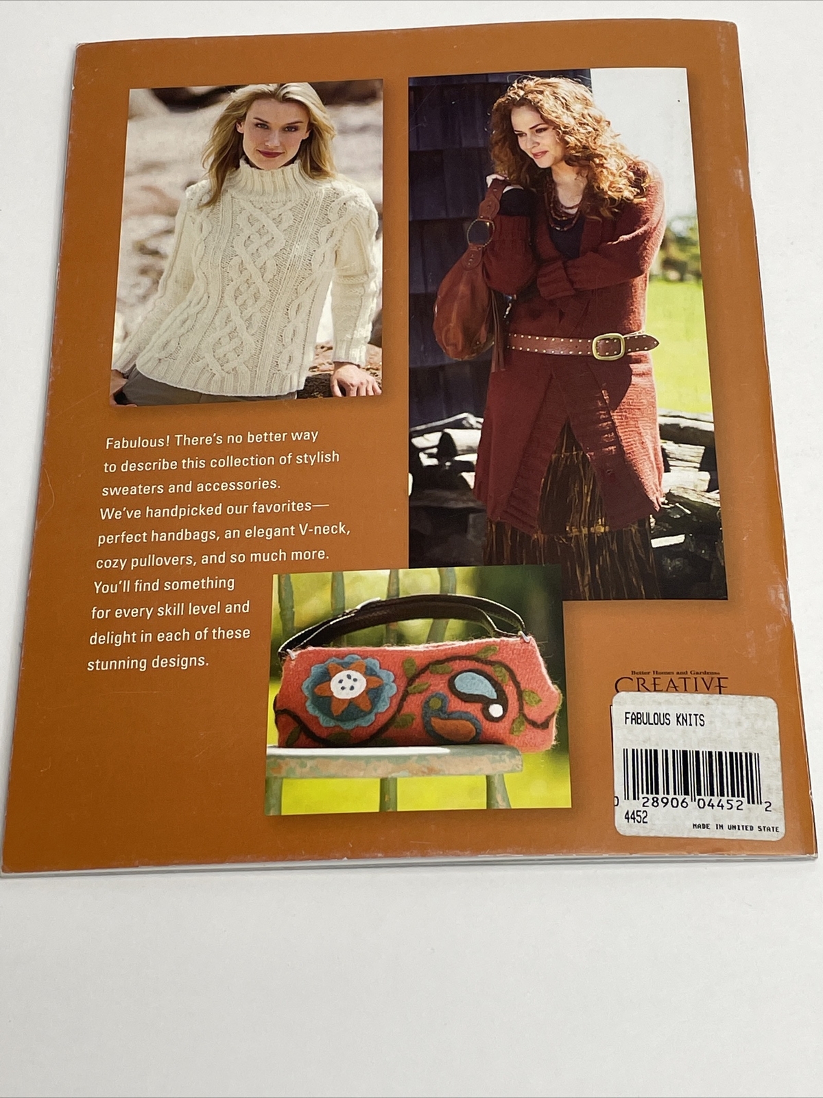 Better Homes & Gardens Fabulous Knits Knitting Pattern Sweater