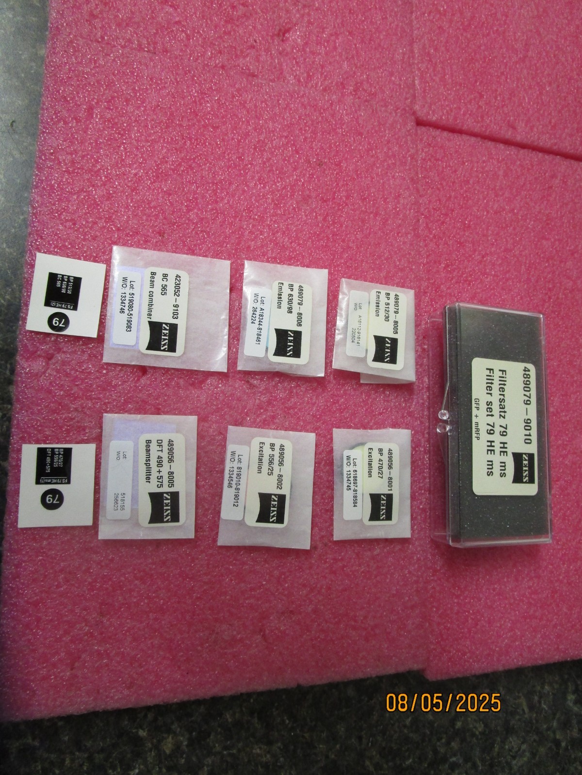 NEW! Zeiss Microscope Filter Set 79 HE 489079-9010 - Qty (6) Filters