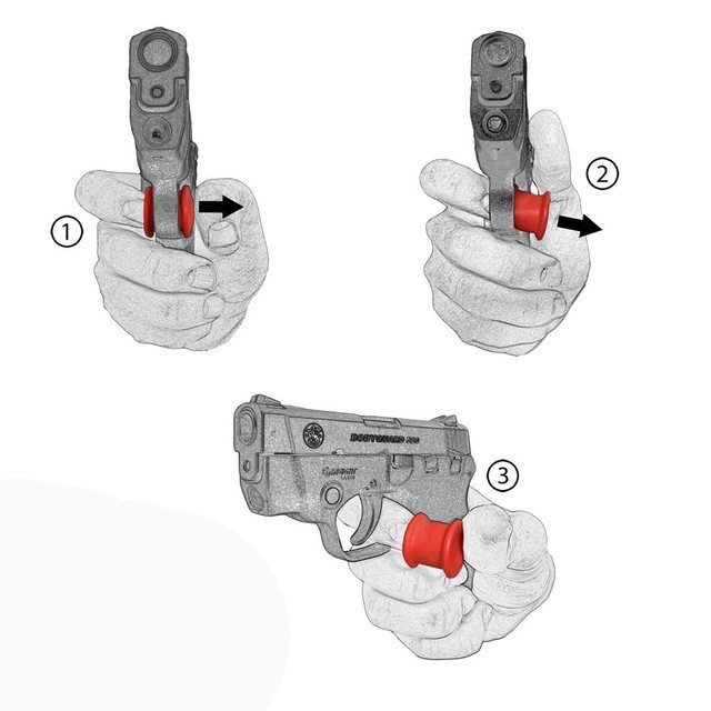 Garrison Grip Micro Trigger Stop Fits Ruger MAX-9 Red (s22) 2 Pack